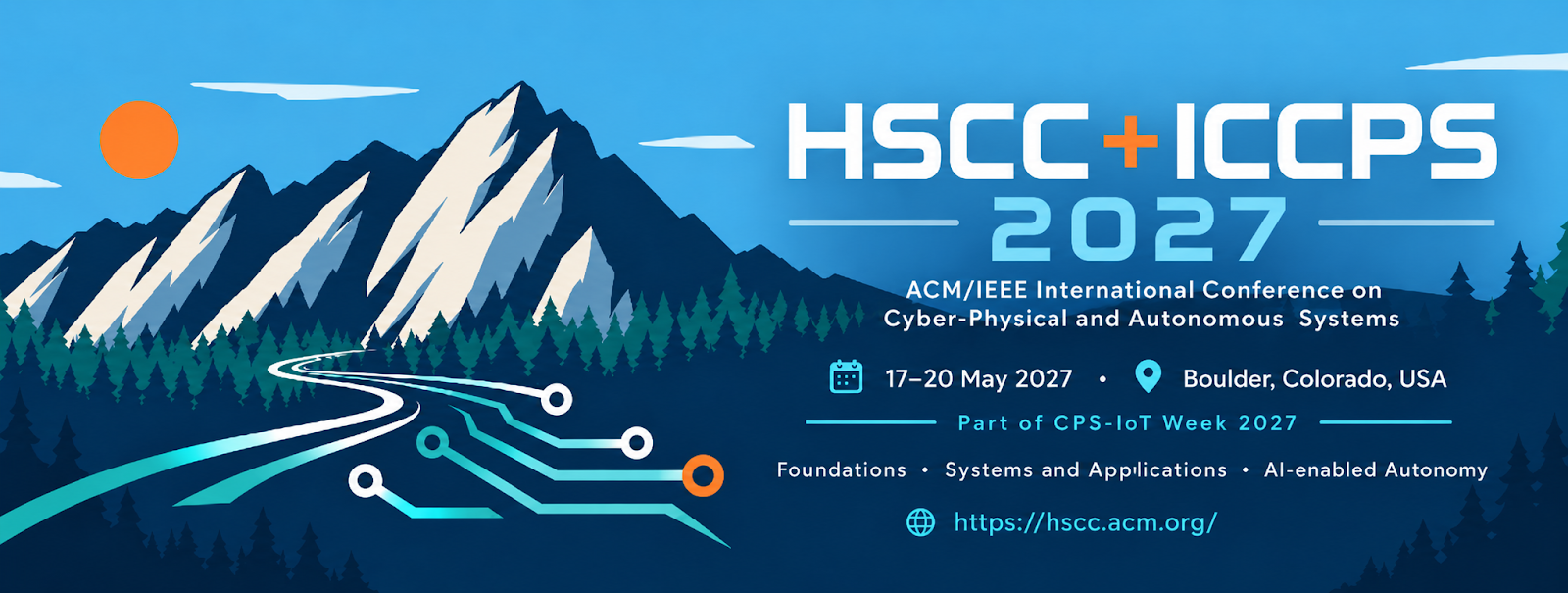 HSCC+ICCPS 2027 in Boulder, Colorado, USA, part of CPS-IoT Week.